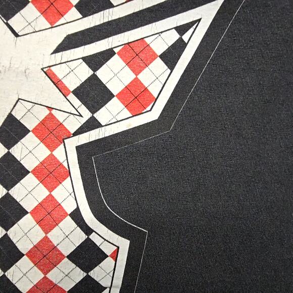 Y2K Famous Stars and Straps Graphic Tee Black Checkered Logo XL Shirt Streetwear - Picture 6 of 12